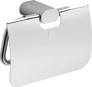 Mito  Covered toilet roll holder - Chrome - Black image